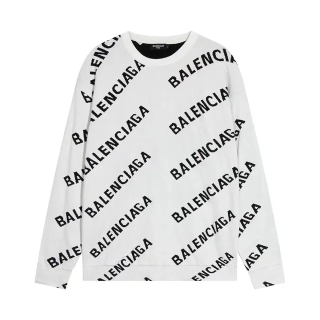 Balenciaga Logo Sweater All-Over Logo