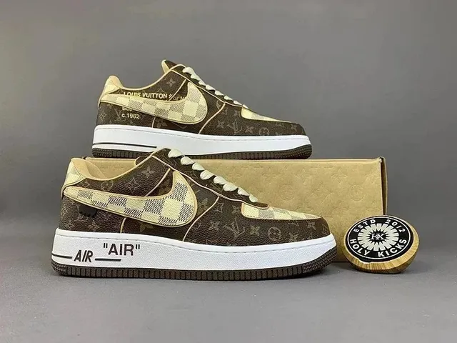 Nike × Louis Vuitton Air Force 1 Low LV x Off-White Brown Monogram