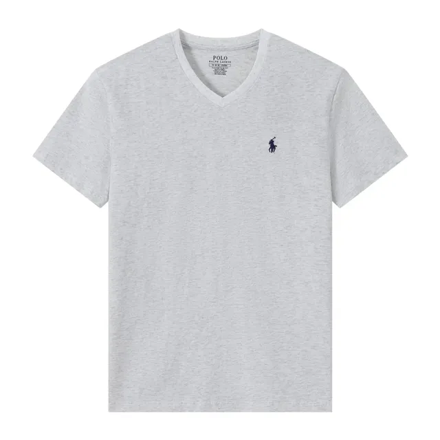 Polo Ralph Lauren V-Neck Tee Heather Grey