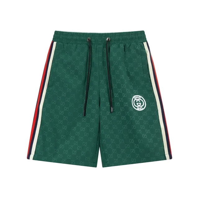 Gucci GG Monogram Shorts Web Stripe Side