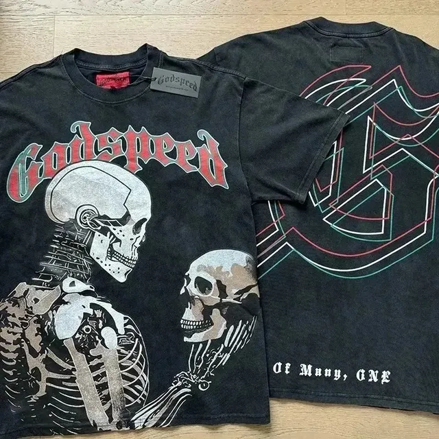 Godspeed Graphic T-Shirt Skull Print