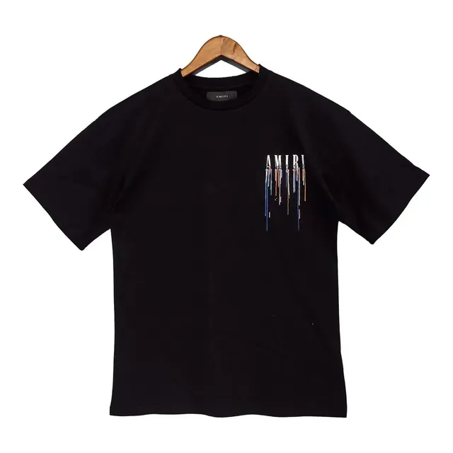 Amiri Logo Drip T-Shirt Dripping Logo