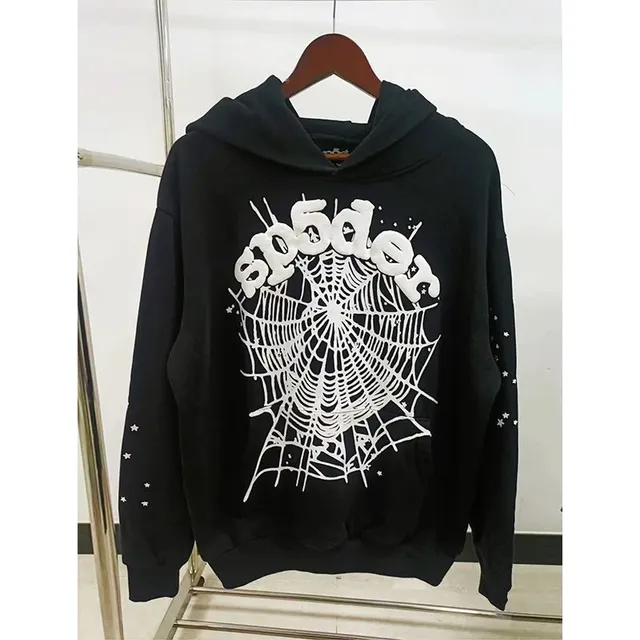 Sp5der Hoodie Spider Web Print