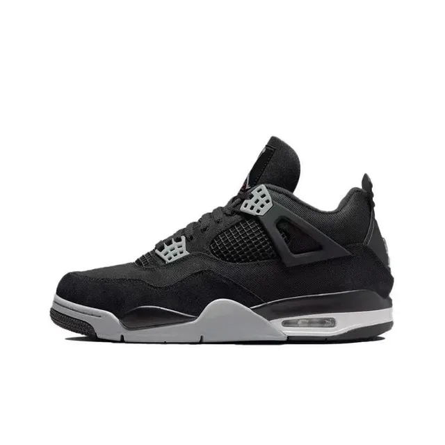 AJ4白黑帆布