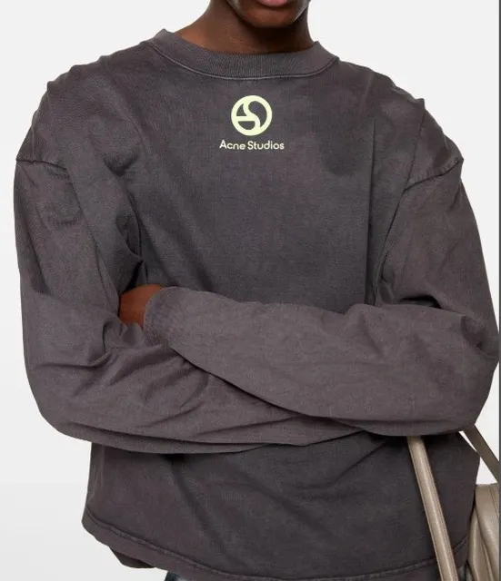 Acne Studios Crewneck Sweatshirt Logo Embroidered