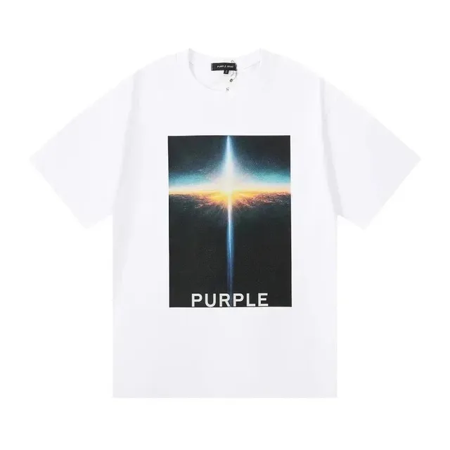 Purple Brand Graphic Tee Space Beam Print