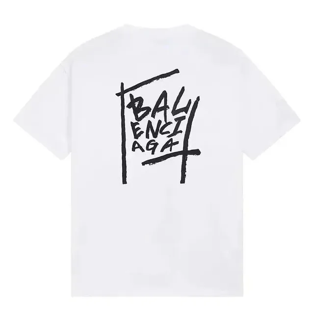 Balenciaga T-Shirt Brushstroke Logo