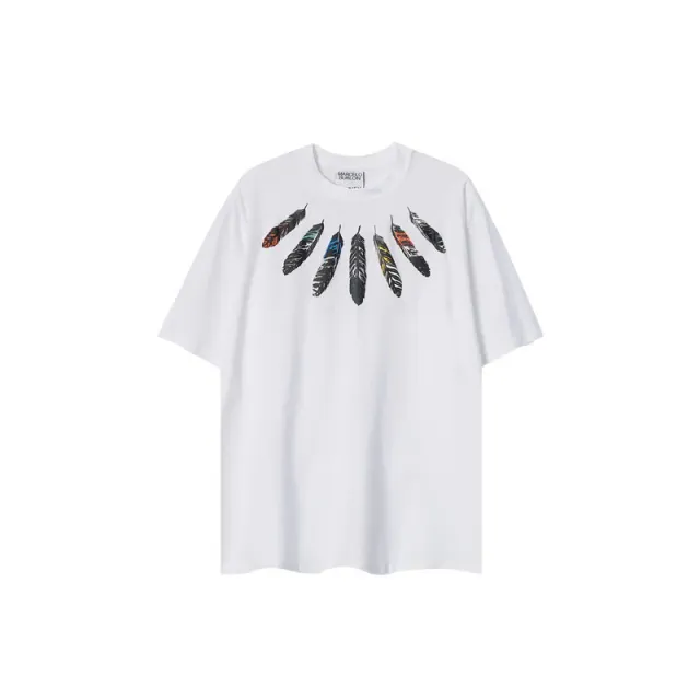 D45 tribal feather white