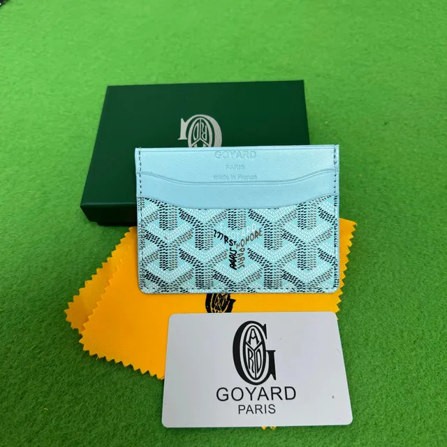 Goyard Card Holder Chevron Print