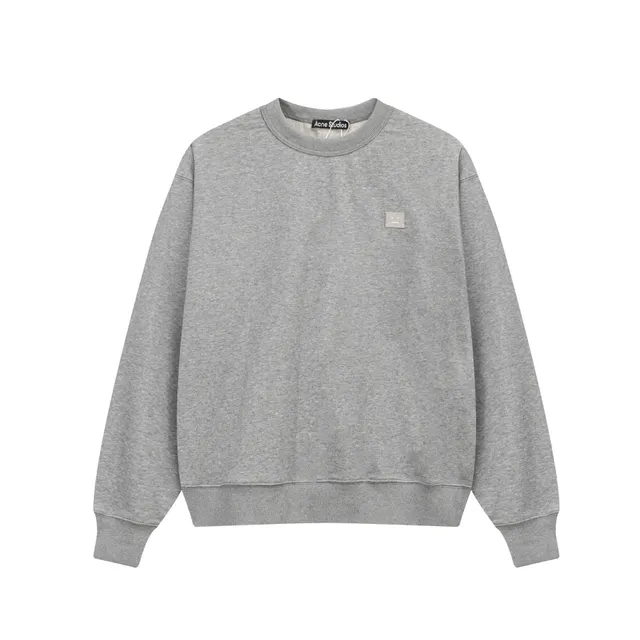 Acne Studios Face Patch Sweatshirt Classic Grey