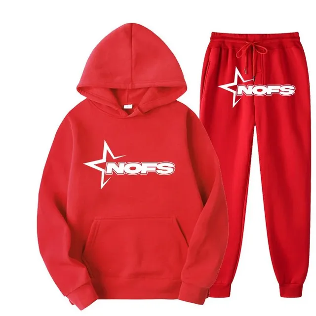 Corteiz Hoodie and Joggers Set Star Logo