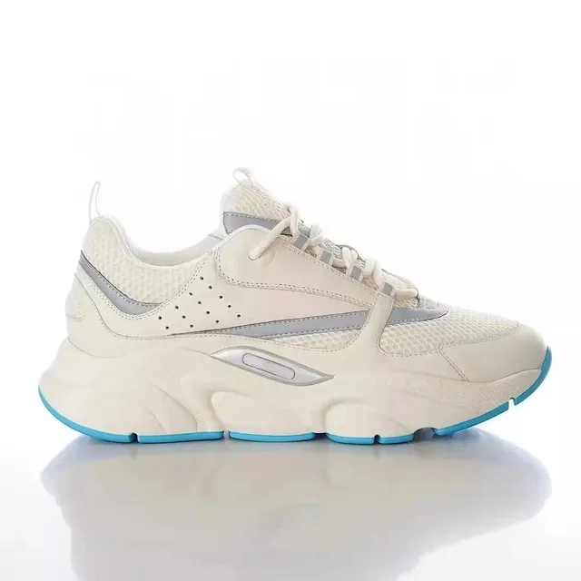 Dior B22 White with Blue Sole