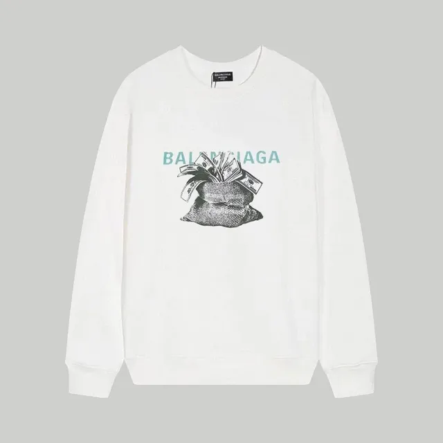 Balenciaga Crewneck Sweatshirt Money Bag Print