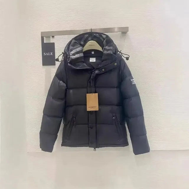 Burberry Puffer Jacket Checkered Hood Lining