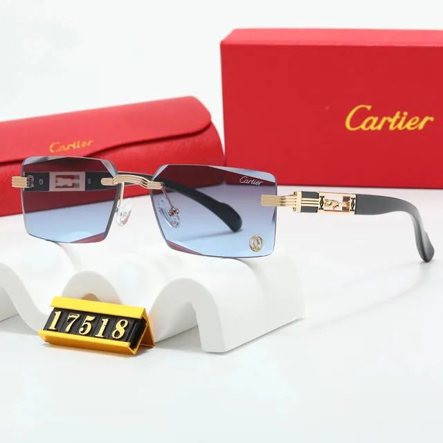 Cartier Sunglasses Rimless with Gold Accents