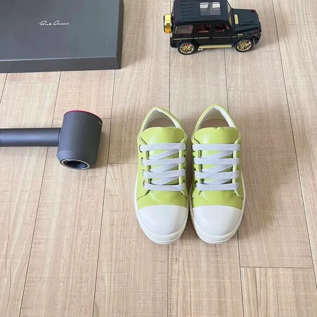 Rick Owens Sneaker Lime Green and White