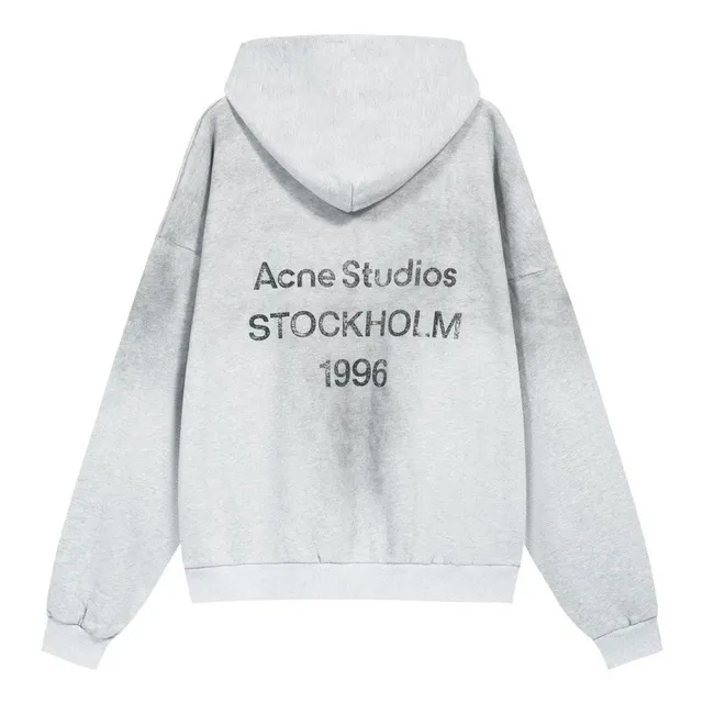 Acne Studios Hooded Sweatshirt Stockholm 1996 Print