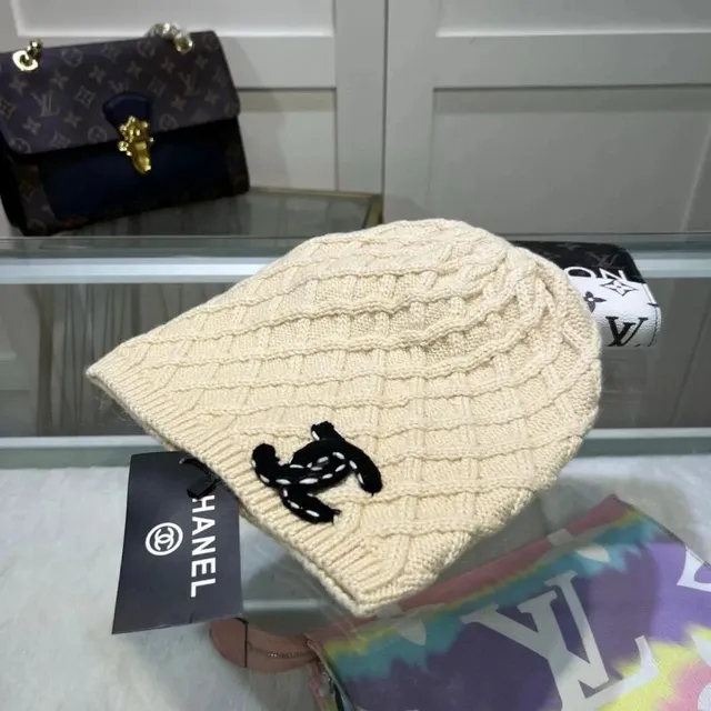 Chanel Knit Beanie CC Logo