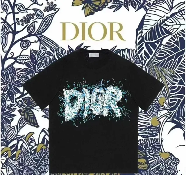 Dior Graphic T-Shirt Splatter Logo