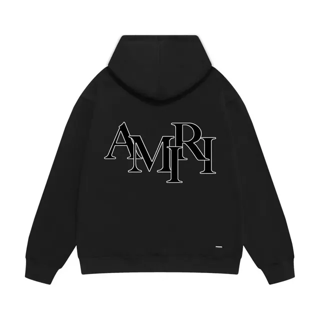 Amiri Hooded Sweatshirt Outline Logo