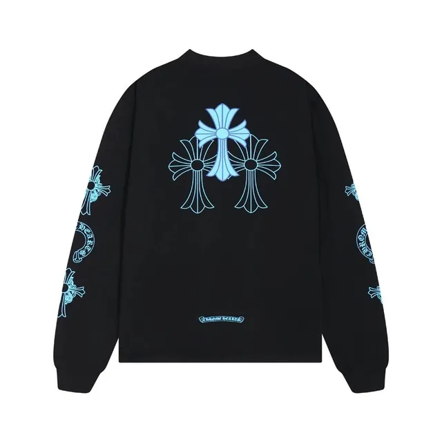 Chrome Hearts Long Sleeve Tee Cross Logo Print