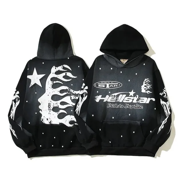 Hellstar Hoodie Flame Face Print