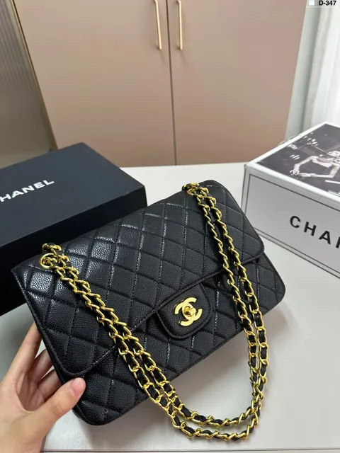 Chanel Classic Flap Bag Quilted Caviar