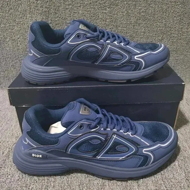 Dior B23 Low Navy Mesh