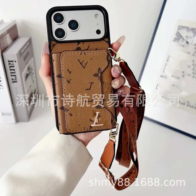 Louis Vuitton Phone Case with Cardholder Strap Monogram Canvas