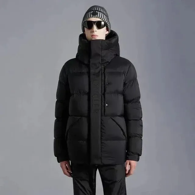 Moncler Puffer Jacket Logo Tape