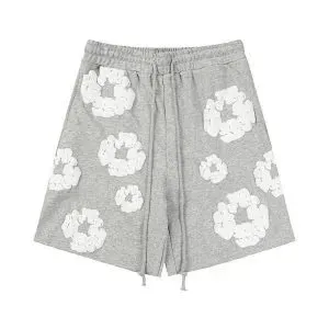Balenciaga Flower-Print Shorts Cloud Flower