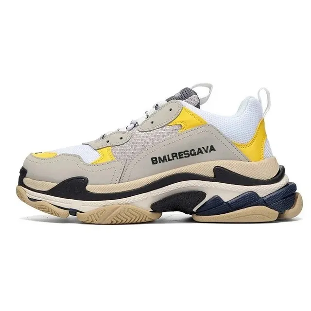 Balenciaga Triple S White Yellow Grey