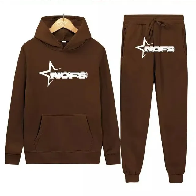 Corteiz Hoodie and Joggers Set Star Logo