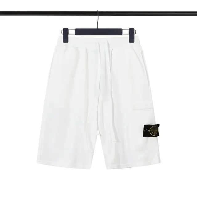 Stone Island Cargo Shorts White with Compass Patch