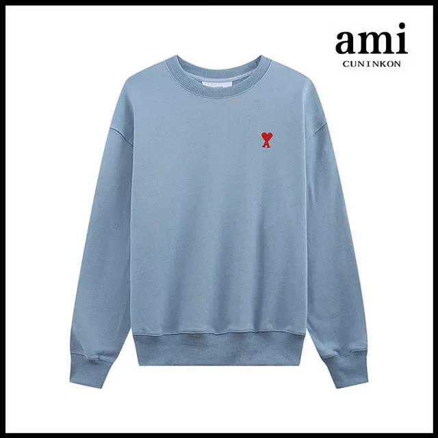 AMI Paris Crewneck Sweatshirt Heart Logo
