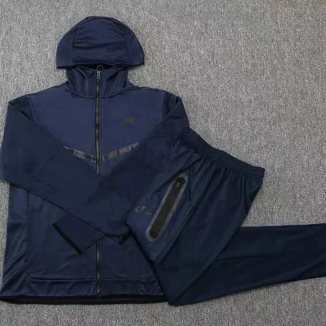 Nike Tech Fleece Hoodie and Joggers Navy