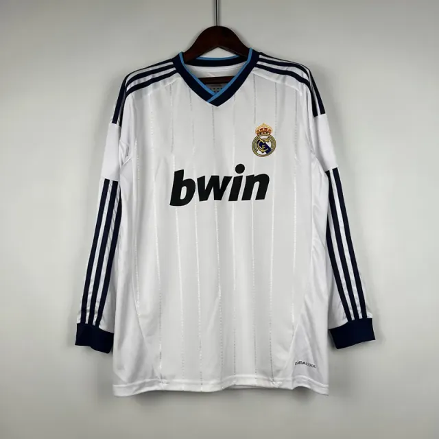 12-13 real madrid home long sleeves