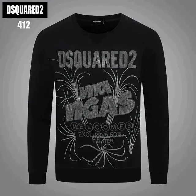 Dsquared2 Crewneck Sweatshirt Crystal-Embellished Graphic