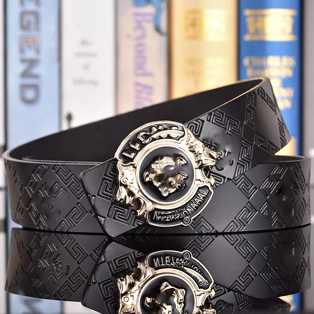 1 # Gold Buckle+Antique Medusa Black