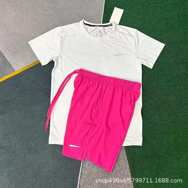Nike Tech Fleece Set White and Pink