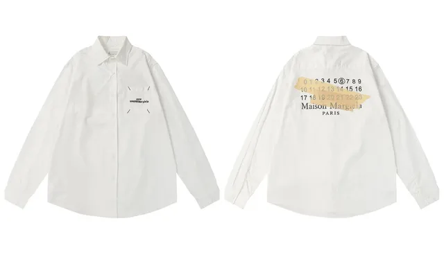 Maison Margiela Oversized Shirt Number Print