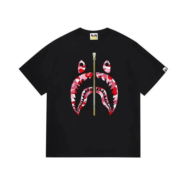 BAPE Shark Tee Camo Shark Zip