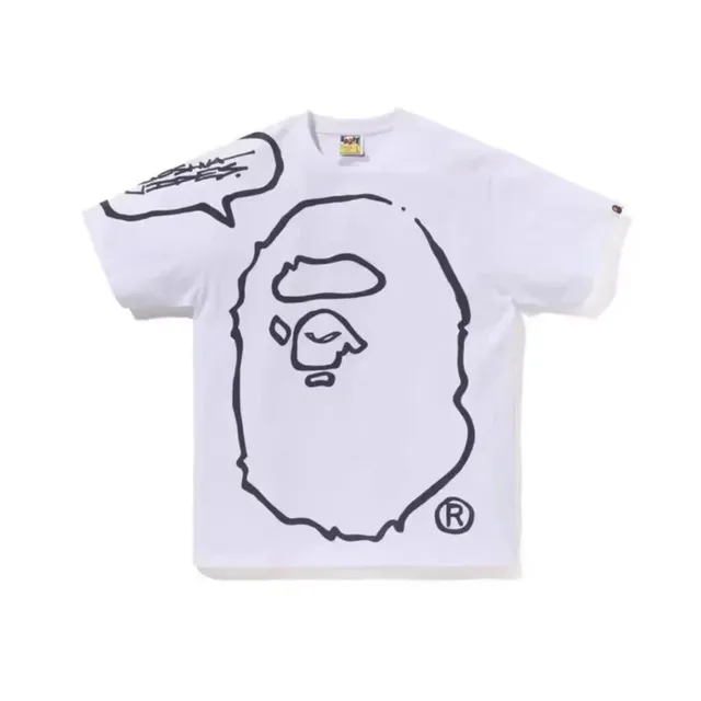 BAPE Ape Head Tee Outline Graphic