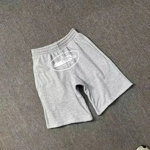 Fleece Shorts Oval Logo Print