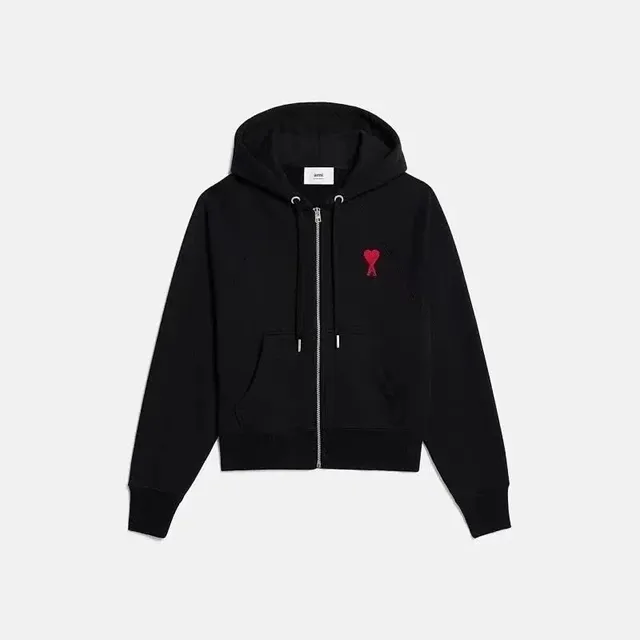 Amiri Zip-Up Hoodie Heart Logo