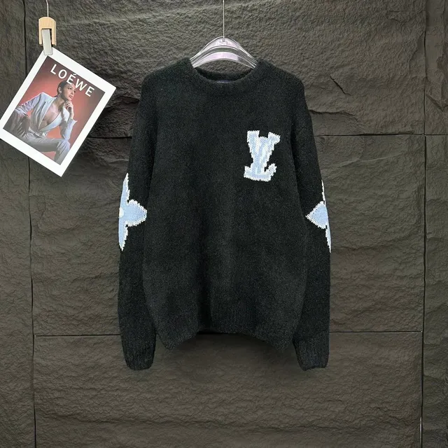 Loewe Knit Sweater LV Logo Intarsia