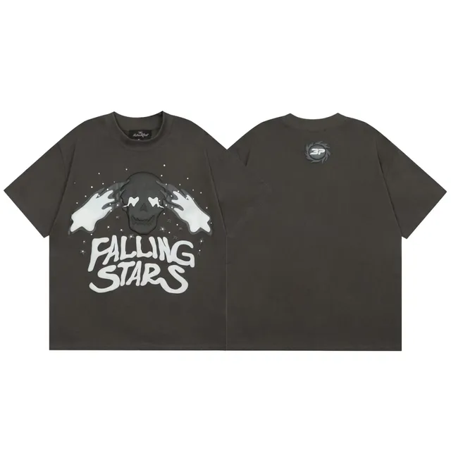Sp5der Falling Stars Tee Skull Graphic