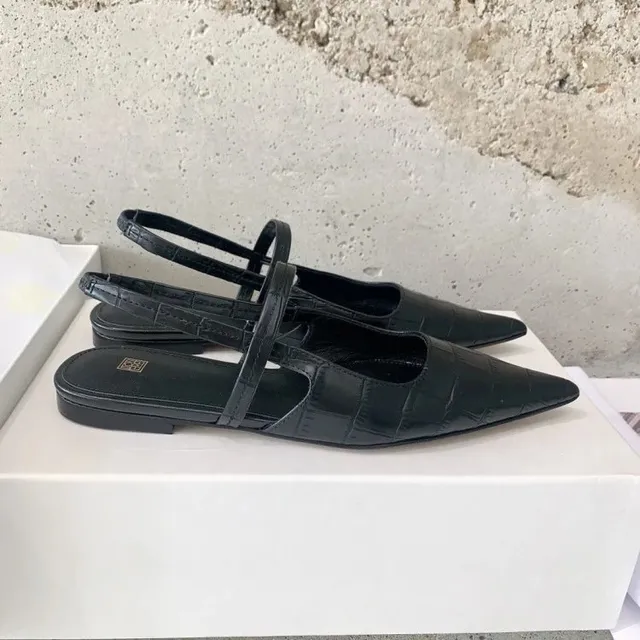 Bottega Veneta Andiamo Mule Crocodile-Embossed