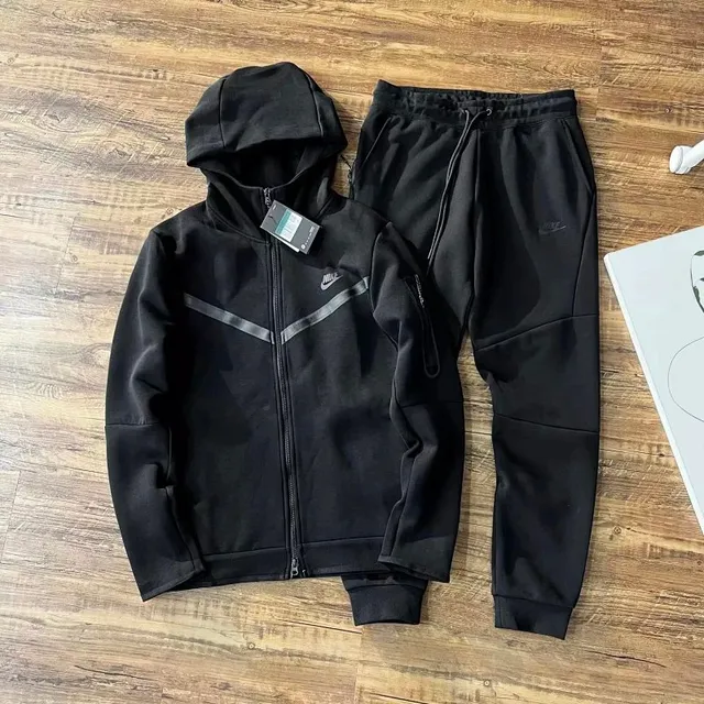 Nike Tech Fleece Hoodie and Joggers Black