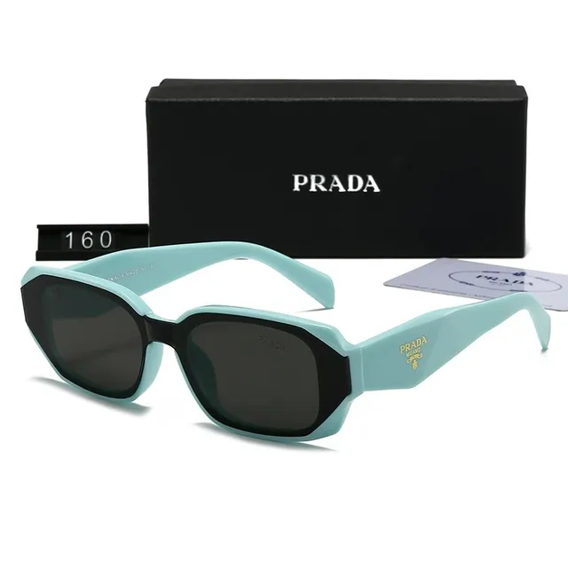 Prada Sunglasses Acetate Frame with Gold Logo